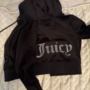 juicy couture black track suit jacket size M
